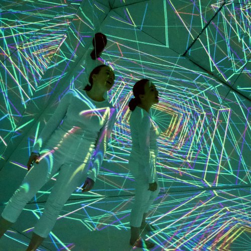 Photo of interior of Kalei(en)doscope installation 2016 by Pavlina Vagioni.