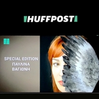 Pavlina Vagioni black logo huffpost greece