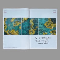 Pavlina Vagioni triptych featured on an open page