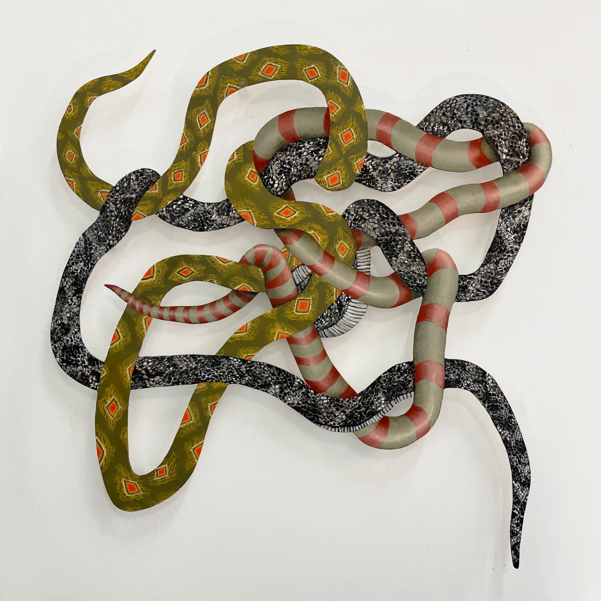 Pavlina Vagioni_Gorgon Amulet II_oil on hand-cut plywood_31.5 x 29.5 x 1.4 in